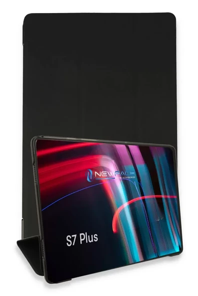 Newface Samsung Galaxy T970 Tab S7 Plus 12.4 Kılıf Tablet Smart Kılıf - Siyah ürün görseli 1