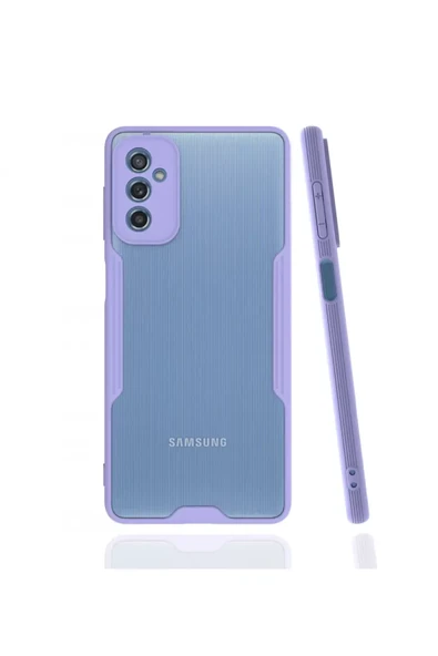 Newface Samsung Galaxy M52 5G Kılıf Platin Silikon - Lila ürün görseli 1
