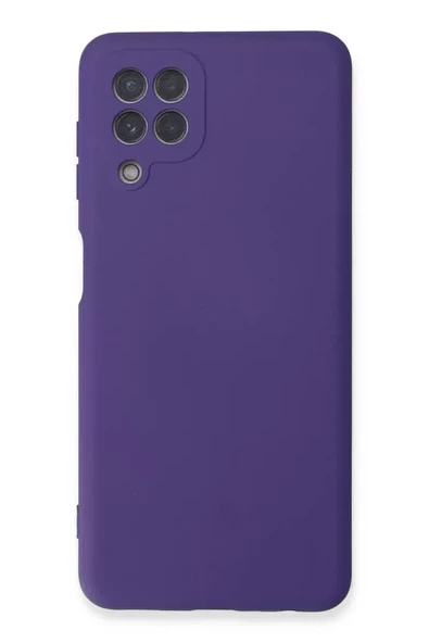 Newface Samsung Galaxy A22 Kılıf Nano içi Kadife Silikon - Mor ürün görseli 1