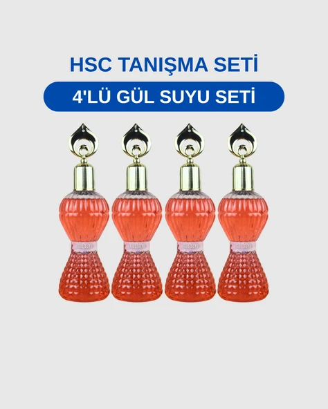 4LÜ Lüx Gül Suyu Seti ürün görseli 1