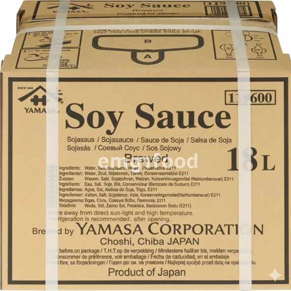 Soya Sosu 18 Lt, Japon Soya Sosu, Profesyonel Ambalaj, Horeca Soya Sosu, Uzakdoğu Sos ürün görseli 1