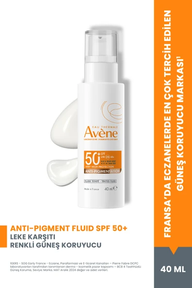 Avène Anti-Pigmentation Tinted Fluid SPF50+ 40 ml ürün görseli 1