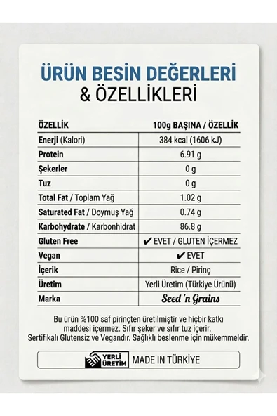 Rice Cake Pirinç Patlağı 135 gr - Resim 2