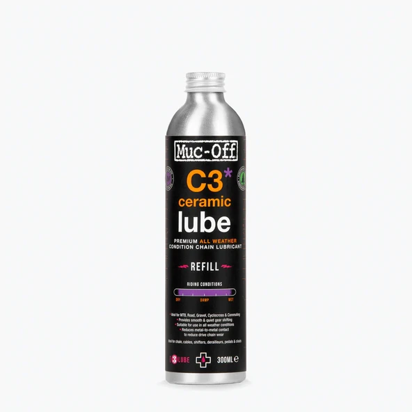 Muc-Off C3 Ceramic Allweather Bisiklet Zincir Yağı Seramik 300ML ürün görseli 1