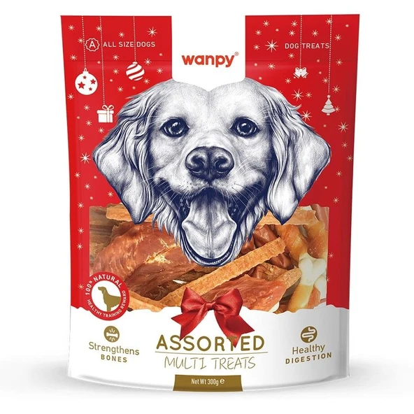 Wanpy Karışık Yılbaşı Köpek Ödül Maması 300gr ürün görseli 1