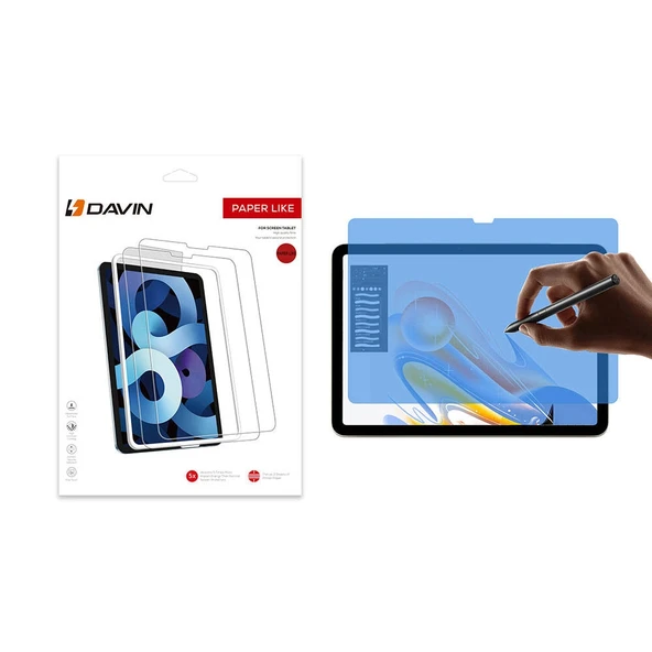 Apple iPad Pro 11 2025 M5 Kağıt Hisli Mat ​​​​​​​​​​​​​​​Davin Paper Like Ekran Koruyucu ürün görseli 1