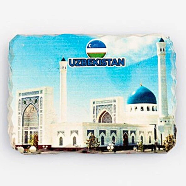 Özbekistan Registan Meydanı Kırık Magnet ürün görseli 1