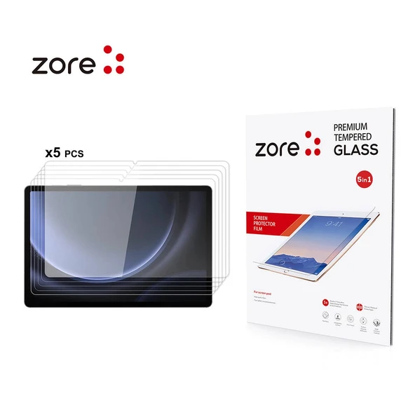 Galaxy Tab S10 FE Zore 5in1 Tablet Temperli Cam Ekran Koruyucu ürün görseli 1