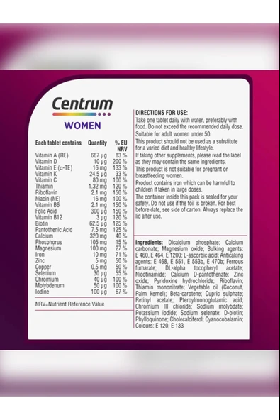 Centrum Women 30 Tablet - Resim 3