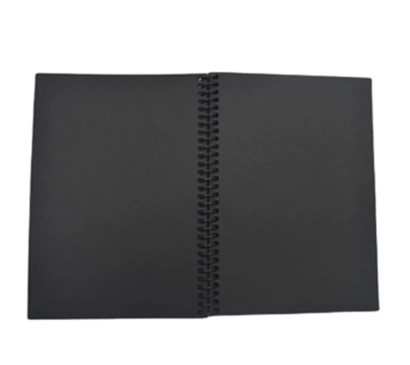 Gürmat Siyah Yapraklı Defter A5 40 Yaprak Spiralli ürün görseli 1