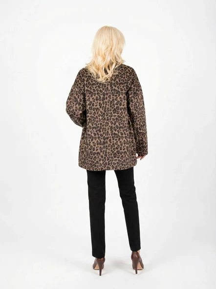 LEOPAR DESENLİ MONT - Resim 4
