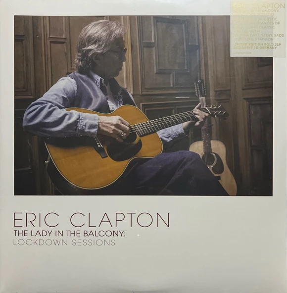 Eric Clapton The Lady in the Balcony: Lockdown Sessions Limited Edition Gold Colored Double LP Plak ürün görseli 1