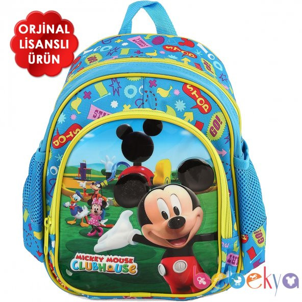 Disney Mickey Mouse Lisanslı Anaokulu Çantası Yaygan Çanta Mickey ve Arkadaşları Sırt Çantası ürün görseli 1