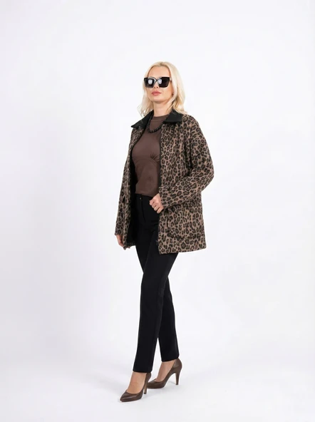 LEOPAR DESENLİ MONT - Resim 3
