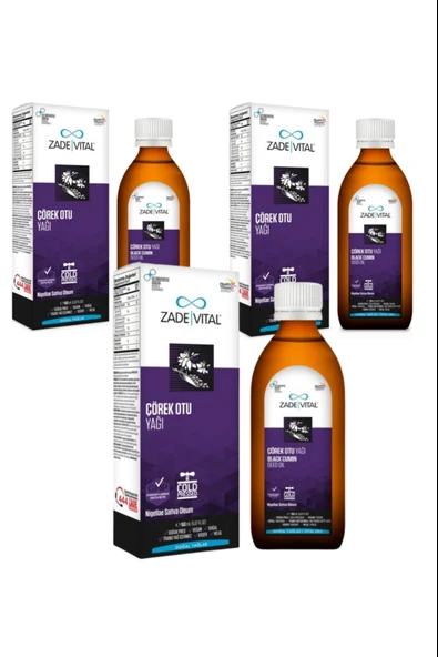 Zade Vital Çörek Otu Yağı 150 ml 3 Adet ürün görseli 1