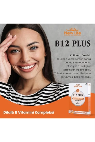 New Life B12 Plus 60 Tablet 3 Adet - Resim 2