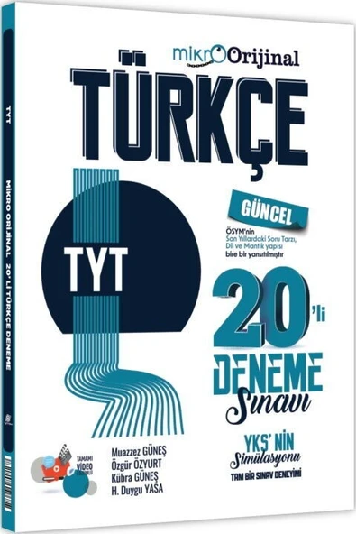 TYT Türkçe 20 li Deneme Sınavı Orijinal Mikro ürün görseli 1