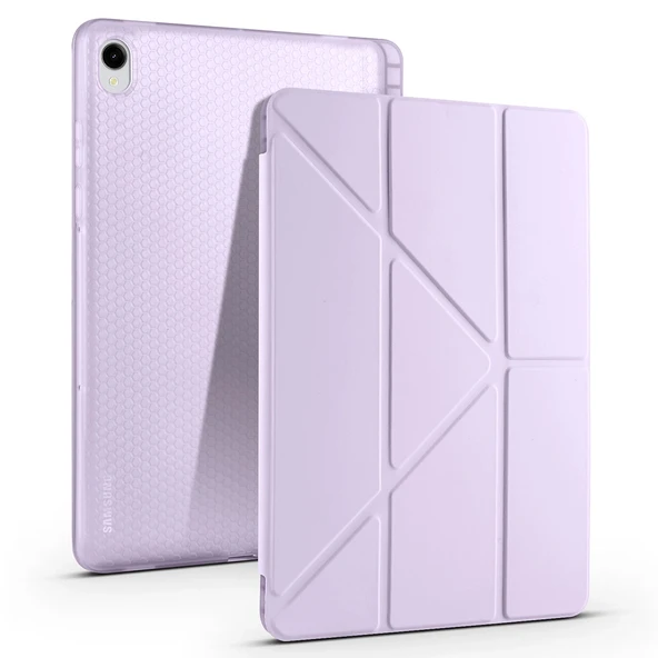 Galaxy Tab S11 Kılıf Zore Tri Folding Kalem Bölmeli Standlı Kılıf ürün görseli 1
