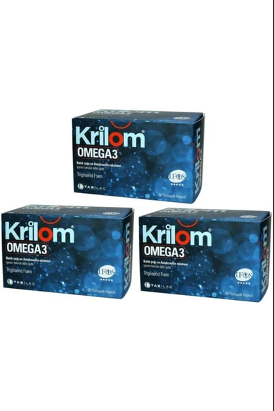 Krilom Omega 3 50 Kapsül 3 Adet ürün görseli 1