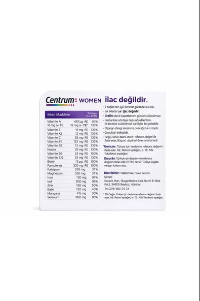 Centrum Women 30 Tablet - Resim 2