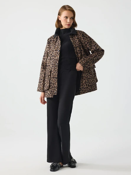 LEOPAR DESENLİ MONT - Resim 5