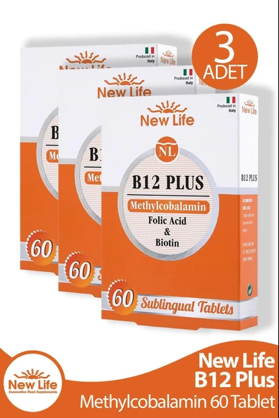 New Life B12 Plus 60 Tablet 3 Adet ürün görseli 1