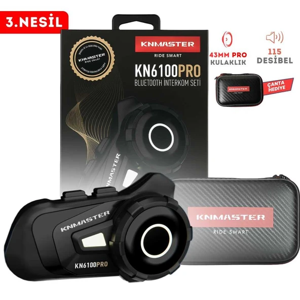 Knmaster KN6100 PRO Bluetooth Intercom ürün görseli 1