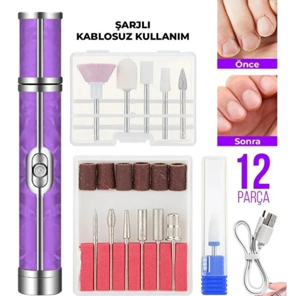 Vexor Şarjlı Manikür Pedikür Tırnak Bakım Seti ürün görseli 1