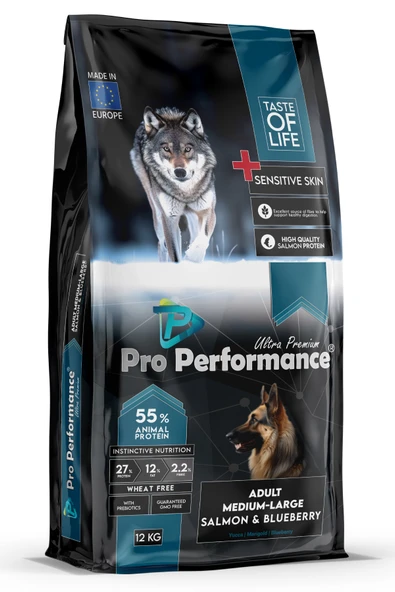 Pro Performance Somonlu Orta ve Büyük Irk Yetişkin Köpek Maması 12 Kg ürün görseli 1