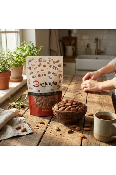 Erbaylar Badem İçi İthal Kavrulmuş Tuzsuz - 1 kg ürün görseli 1