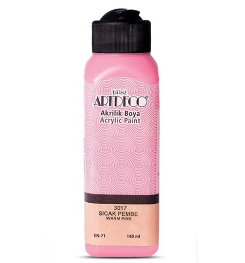 Artdeco Akrilik Boya 140 ml Sıcak Pembe - 4 adet ürün görseli 1
