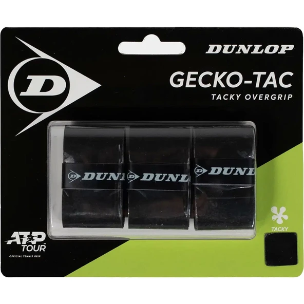 Dunlop D Tac Gecko-Tac Siyah 3'lü Tenis Gribi ürün görseli 1