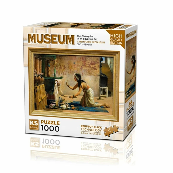 20668 The Obsequies Of An Egyptian Cat 1000 Parça Puzzle -KS Puzzle ürün görseli 1