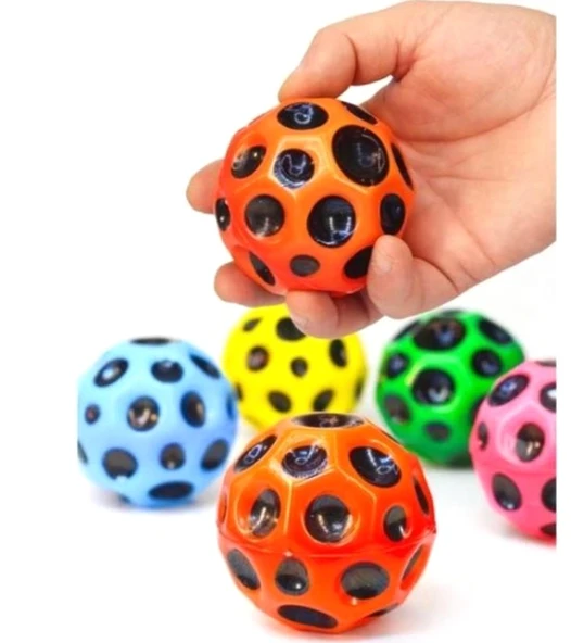 Bouncy Ay Topu Zıplayan Top Renkli - 3 adet ürün görseli 1