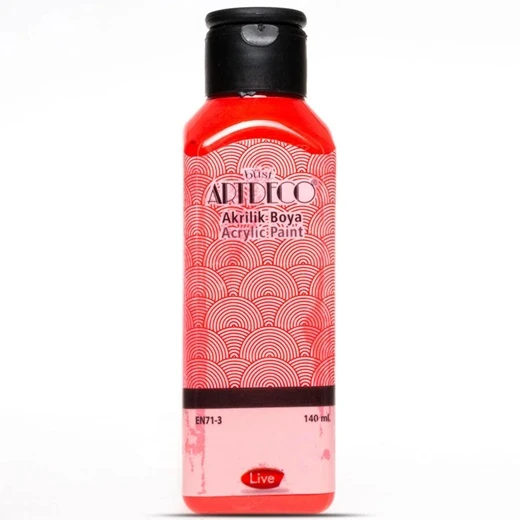 Artdeco Akrilik Boya 140 ml Kırmızı 4 adet ürün görseli 1