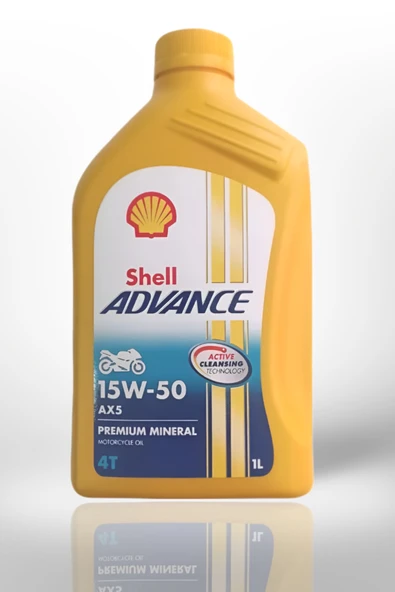 Shell Advance AX5 15W-50 4T 1 lt Motosiklet Yağı ürün görseli 1