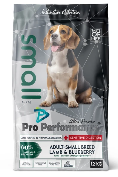 Pro Performance Adult Dog Küçük Irk Kuzulu Ve Yabanmersinli 12kg ürün görseli 1
