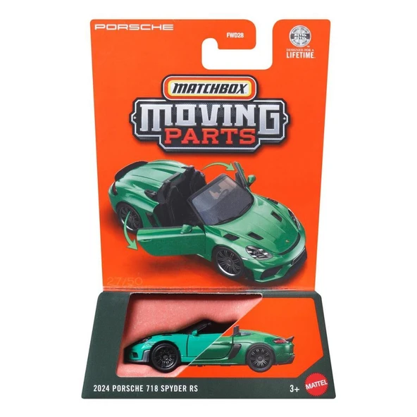 Matchbox 2026 1:64 Arabalar 2024 PORSCHE 718 SPYDER RS JHV66 ürün görseli 1