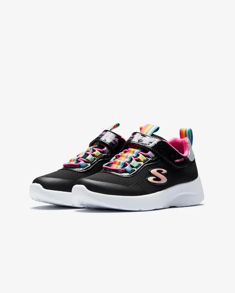 Skechers Dynamight 2.0 - Rockin RainbowKız Çocuk Siyah Spor Ayakkabı ürün görseli 1