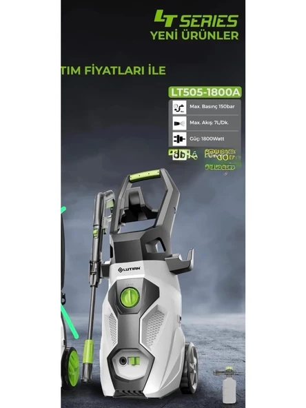 Lutian LT505-1800W 150 Bar Basınçlı Yıkama Makinesi ürün görseli 1