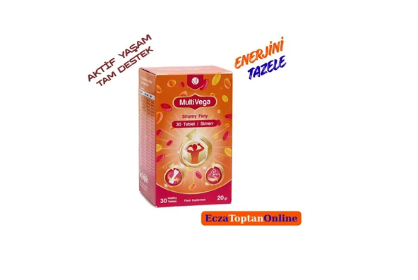 Multivega MULTİVİTAMİN MİNERAL 30 TB - Resim 5