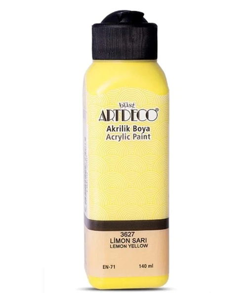 Artdeco Akrilik Boya 140 ml Limon Sarı 4 adet ürün görseli 1
