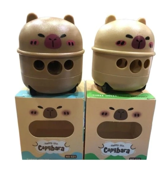 Three Holes Capybara Tekerlekli Kalemtraş Not-12 -1 adet ürün görseli 1