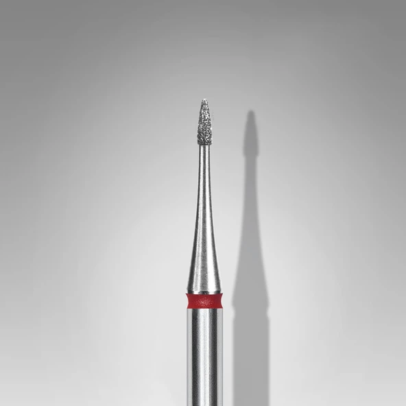 Staleks Elmas Manikür Freze Ucu Mini Ateş Model Kırmızı 1mm FA12R010-3 ürün görseli 1