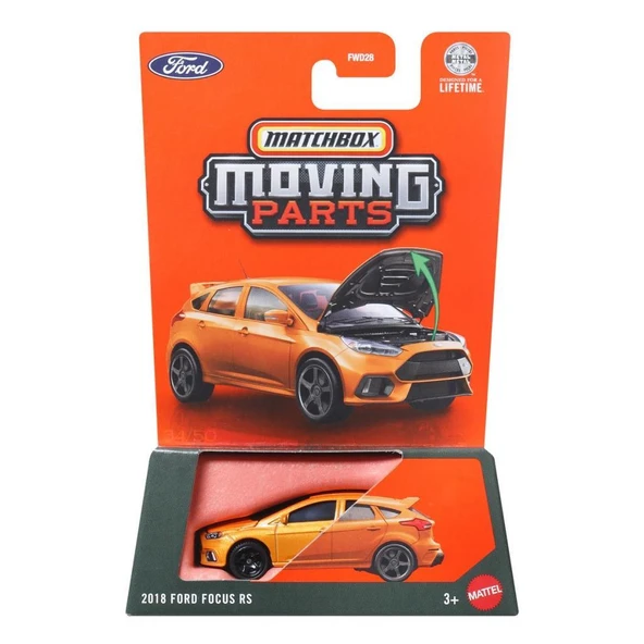 Matchbox 2026 1:64 Arabalar 2018 FORD FOCUS RS JHV47 ürün görseli 1