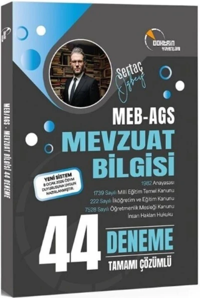 MEB AGS Mevzuat Bilgisi 44 Deneme Doktrin Yayınları ürün görseli 1