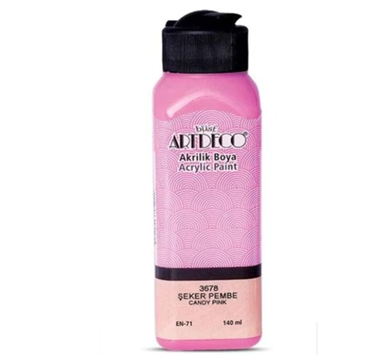 Artdeco Akrilik Boya 140 ml Şeker Pembe - 4 adet ürün görseli 1