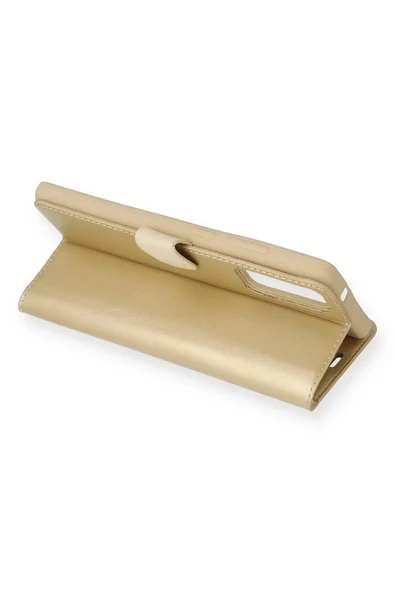 Mey İthalat®  Samsung Galaxy S20 Ultra Trend S Plus Kapaklı Kılıf - Gold ürün görseli 1