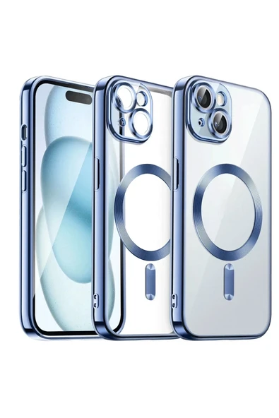 Mey İthalat®   iPhone 13 Kılıf Kross Magneticsafe Kapak - Sierra Blue ürün görseli 1