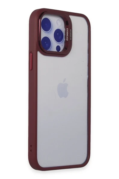 Mey İthalat®   iPhone 14 Pro Kılıf Roblox Lens Standlı Kapak - Bordo ürün görseli 1